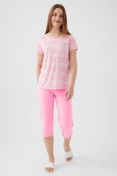 Pierre Cardin Sweet Pink Tiny Dusty Pink Women's Capri Set
