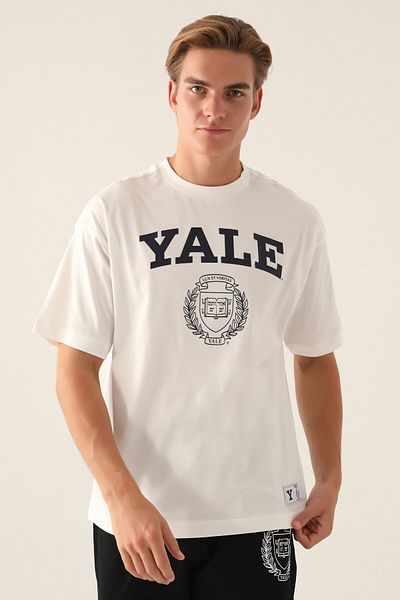 Yale Ανδρικό μπλουζάκι Book Cream