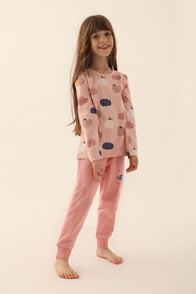 Rolypoly Magical Pink Girl's Long Sleeve Pajama Set