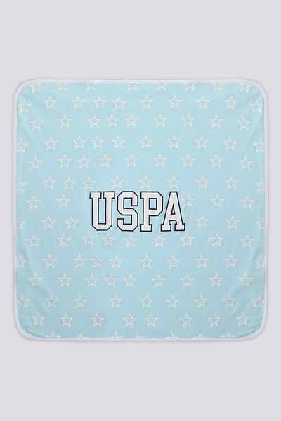 U.S. Polo Assn. U.S. Polo Assn Turquoise Star Pattern Baby Blanket