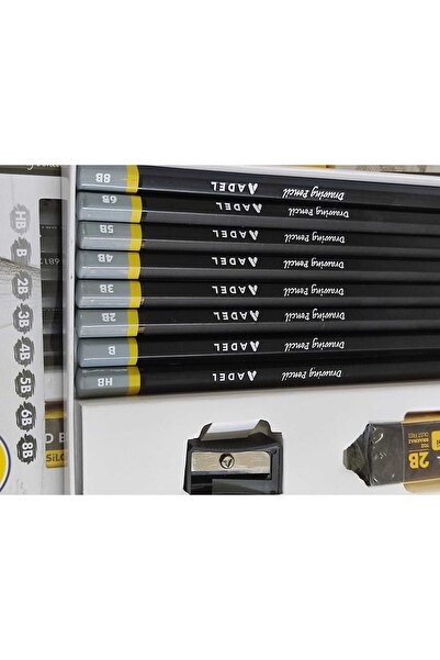 Adel Drawing Set - 8 Graduated Pen(hb-b-2b-3b-4b-5b-6b-8b)