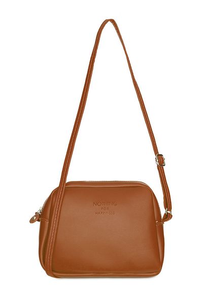 NOTHING Women's Mini Urban Cross Strap Zippered Adjustable Strap Model Handbag and Shoulder Bag