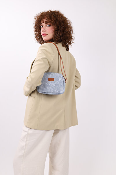 NOTHING Mini blugi urbani, blugi de damă, model de geantă de mână și geantă de umăr cu curea încrucișată reglabilă cu fermoar