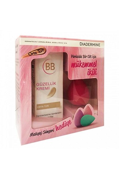 Diadermine BB Medium Tone 50 Ml Beauty Cream - Makeup Sponge
