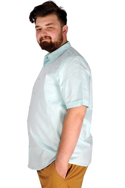 ModeXL Mode Xl Plus Size Ανδρικό χωρίς τσέπη Lycra Poplin 20353 Mint Green