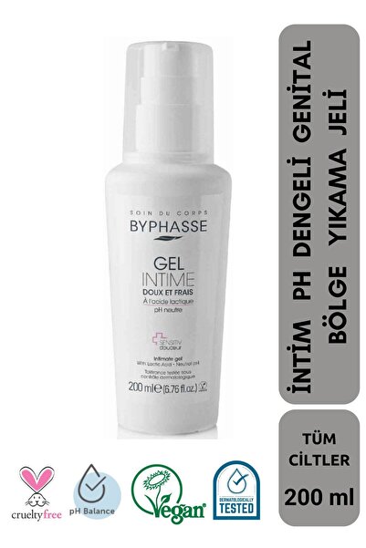 BYPHASSE İntim PH Dengeli Genital Bölge Yıkama Jeli 200ml
