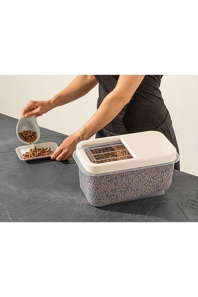 Nesto Home 3-Piece Multi-Purpose 7.5 Lt Food & Pulses Storage Container with Sliding Lid