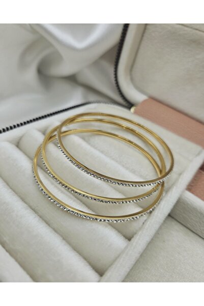 mavidenizaccesories Çelik Ajda Bilezik 3lü