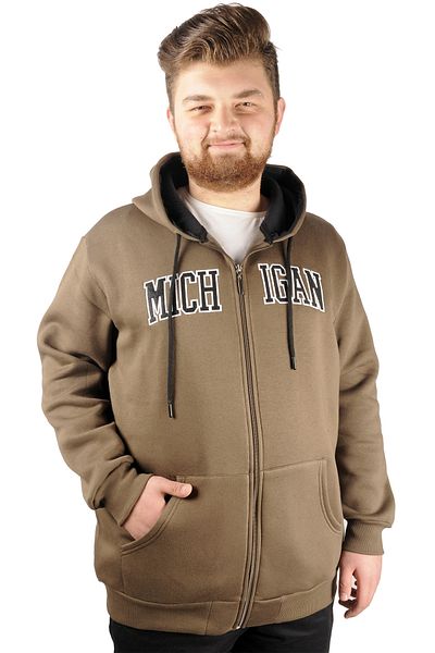 ModeXL Mode Xl Ανδρικό φούτερ με κουκούλα Michigan 21519 Khaki