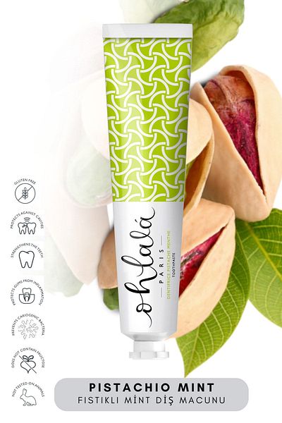 OHLALA Pistachio Mint (Pistachio-Mint) Toothpaste 75ml