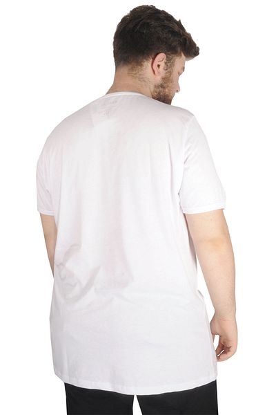 ModeXL Mode Xl Μπλουζάκι μεγάλου μεγέθους Crew Neck Nicce 21176 Λευκό