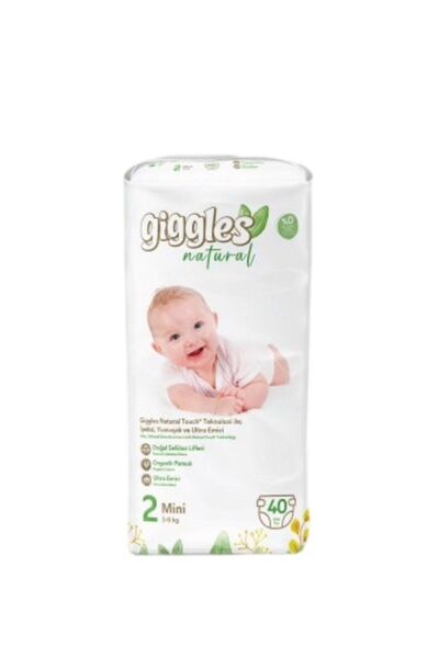 giggles Natural 2 Numara Mini 1 Paket 40 Adet