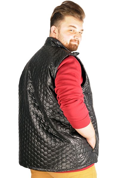 ModeXL Mode Xl Ανδρικό Γιλέκο Basic Hexagon 21601 Μαύρο