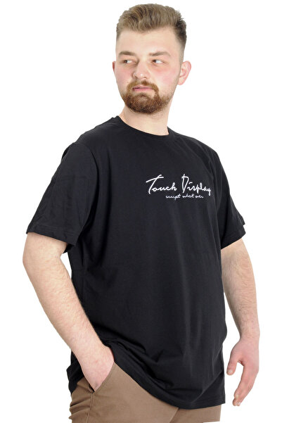 ModeXL Mode Xl Великий розмір Чоловіча футболка Touch 23158 Чорний