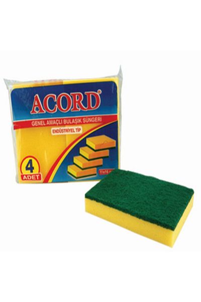 Acord Industrial Dish Sponge Large 4 Pieces