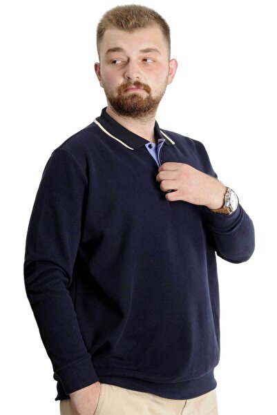 ModeXL Polo pentru transpirație pentru bărbați - Marime Plus, Calul Salonic 23440 Bleumarin