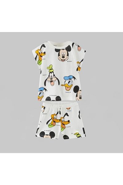 LADİN New Season Boy's Printed Bottom-Top Σετ