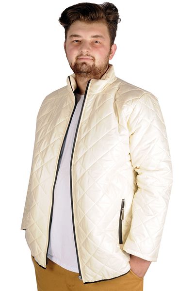 ModeXL Mode Xl Ανδρικό παλτό Comfort Thin Climb 21046 Ecru