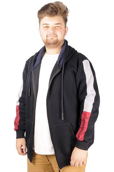 ModeXL Mode Xl Ανδρικό φούτερ με κουκούλα με κουκούλα κεντημένο 21514 Navy Blue