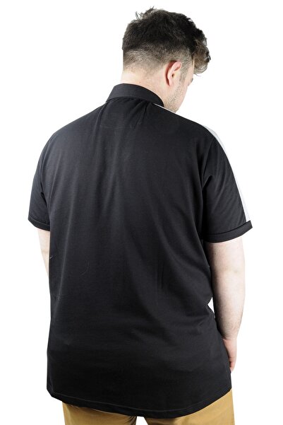 ModeXL Ανδρικό μπλουζάκι Mode Xl Polo Think Desert 22310 Μαύρο