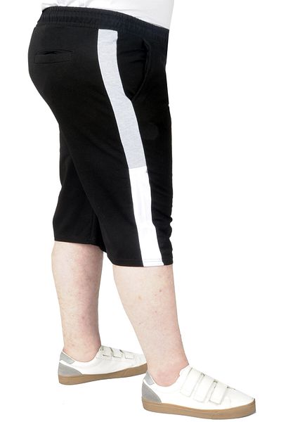 ModeXL Mode XL Plus Size Ανδρικό Πλαϊνό Κάπρι 22408 Μαύρο
