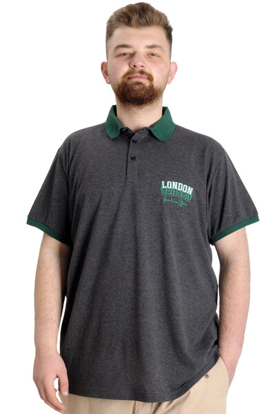 ModeXL Mode Xl Великий розмір Чоловіча поло-футболка London 23350 Антимеланж