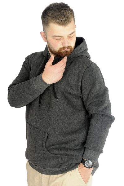 ModeXL Mode Xl Ανδρικό φούτερ με κουκούλα Kangoroo Pocket Basic 20562 Anthracite