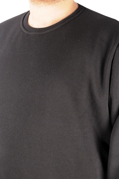 ModeXL Ανδρικός γιακάς Sweat Bis - Mode XL Recycle Black B20531