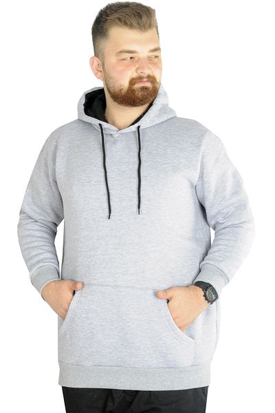 ModeXL Mode Xl Ανδρικό φούτερ με κουκούλα τσέπη Basic 20562 Grimelange