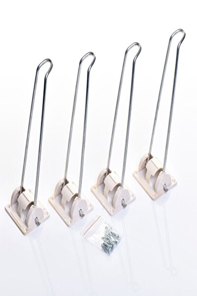 arvenlive 4 Adet Krom Kaplama Çelik Yer Sofrası Ayağı, Laptop Masası Ayağı