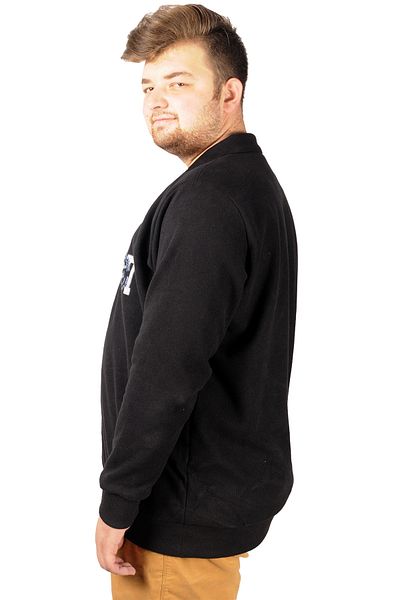 ModeXL Mode Xl Ανδρικό Sweat Polo Recycle Thessaloniki Losangeles B20420 Μαύρο