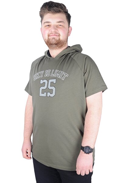 ModeXL Mode Xl Великий розмір Футболка з капюшоном Sky Is Limit 22118 Хакі