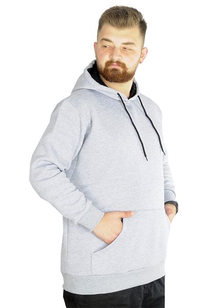 ModeXL Mode Xl Ανδρικό φούτερ με κουκούλα τσέπη Basic 20562 Grimelange