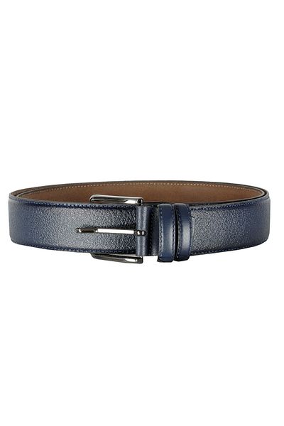 ModeXL Ζώνη Mode XL 4 cm Floter Διπλό Δερμάτινο 4269 Σκούρο Μπλε