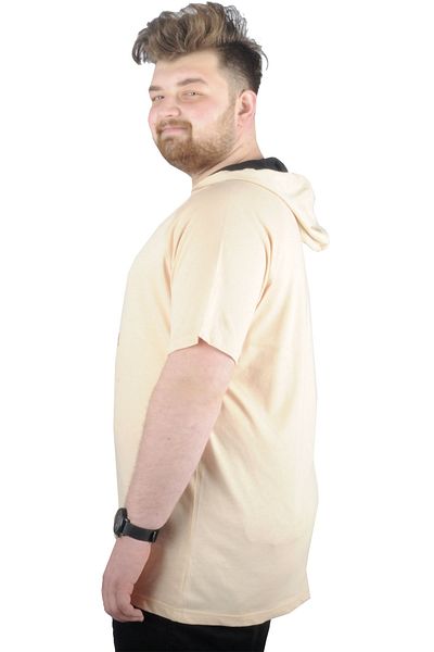ModeXL Mode Xl Large Size Tshirt Hooded Act Now 22128 Beige