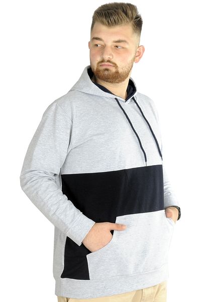 ModeXL Mode Xl Ανδρική κουκούλα με κουκούλα καγκουρό 22527 Grimelange