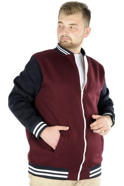 ModeXL Ανδρικό παλτό κολλεγίου Mode Xl Plus Size 22618 Plum