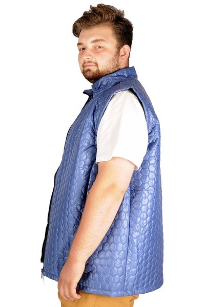 ModeXL Mode Xl Ανδρικό Γιλέκο Basic Hexagon 21601 Indigo