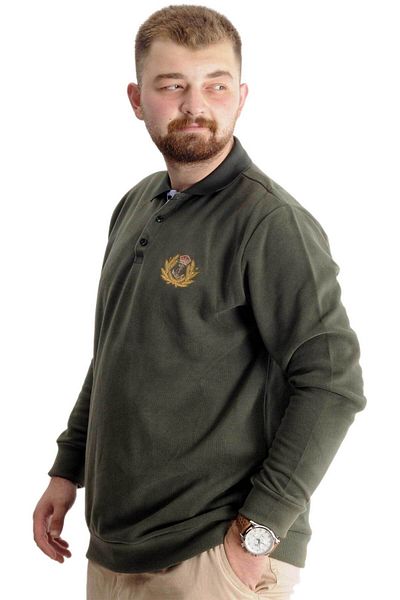 ModeXL Mode Xl Plus Size Sweat Thessaloniki Crown Of A King 23447 Χακί