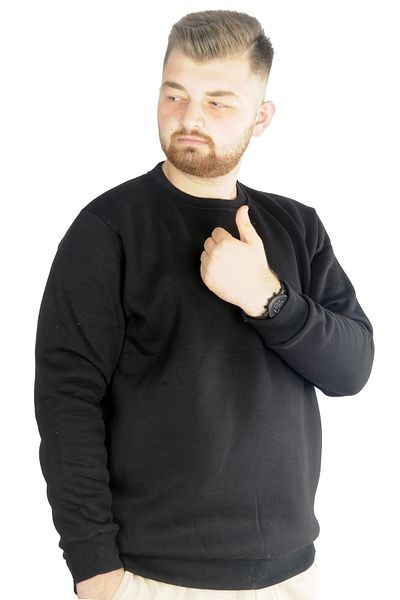 ModeXL Mode Xl Ανδρικό φούτερ Crew Neck Basic 20131 Μαύρο