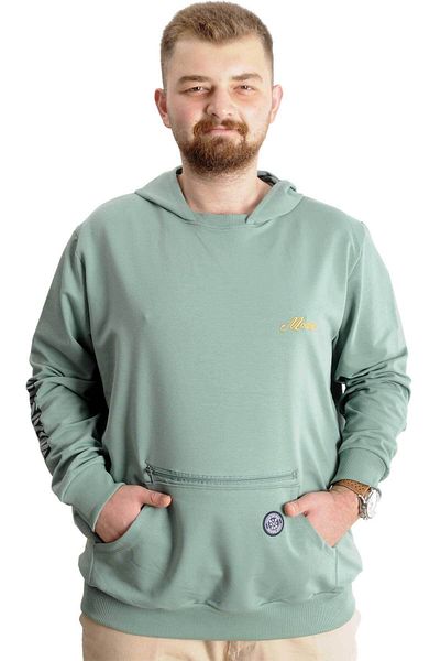 ModeXL Ανδρικό φερμουάρ - Μεγάλο μέγεθος Mistika 23166 Çağla