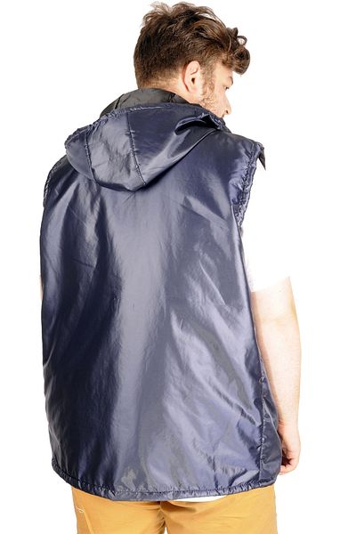 ModeXL Mode Xl Ανδρικό γιλέκο Basic Hooded Wind 21611 Navy Blue