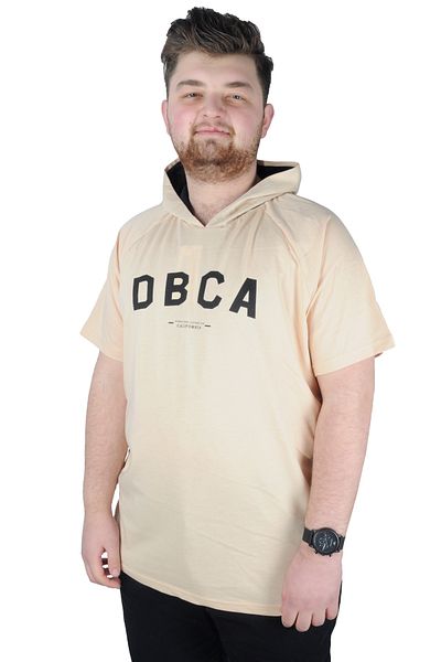 ModeXL Mode Xl Μπλουζάκι με κουκούλα Dbca 22119 Μπεζ