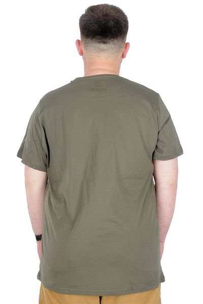 ModeXL Mode Xl Μπλουζάκι μεγάλου μεγέθους Bis Collar Culture 22191 Χακί