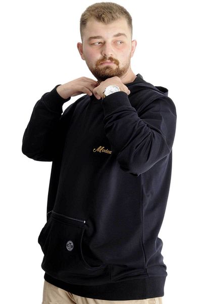 ModeXL Ανδρικό φερμουάρ Mistika 23166 Navy Blue - Μεγάλο Μέγεθος