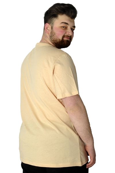 ModeXL Ανδρικό μπλουζάκι Mode Xl με στάμπα Break Make The Rules 22150 Μπεζ