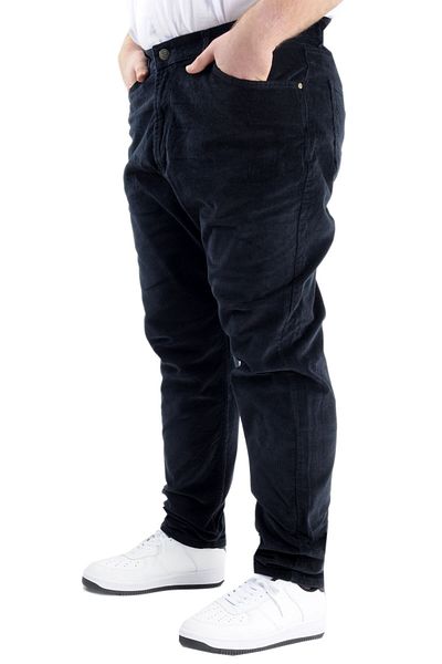 ModeXL Ανδρικό κοτλέ παντελόνι Mode XL Large Size 23920 Navy Blue