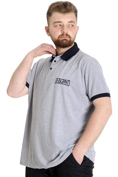 ModeXL Ανδρικό μπλουζάκι Polo Mode Xl Large Size Legend 23347 Grimelange