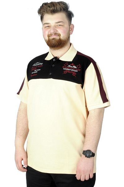 ModeXL Mode Xl Μπλουζάκι μεγάλου μεγέθους Polo When You Are 22334 Beige