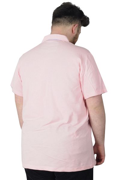 ModeXL Ανδρικό μπλουζάκι Polo - Plus Size, Mode XL, Mdx Club 22305 Salmon